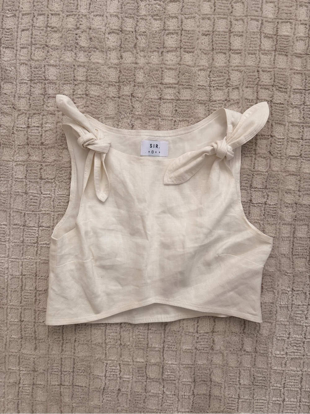 SIR. Linen Crop Top